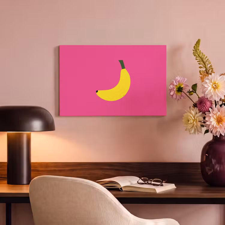 Canvas schilderij - Banaan - Geel - Fruit — 6