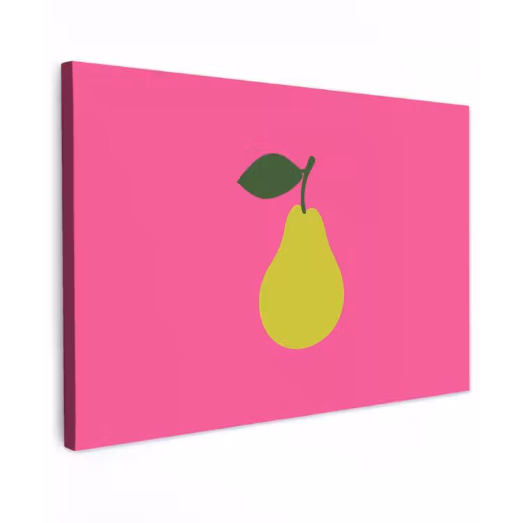 Canvas schilderij - Illustratie - Fruit - Peer - Groen — 1