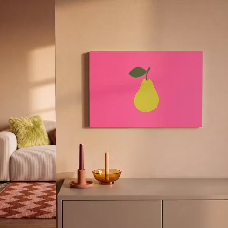 Canvas schilderij - Illustratie - Fruit - Peer - Groen — 2