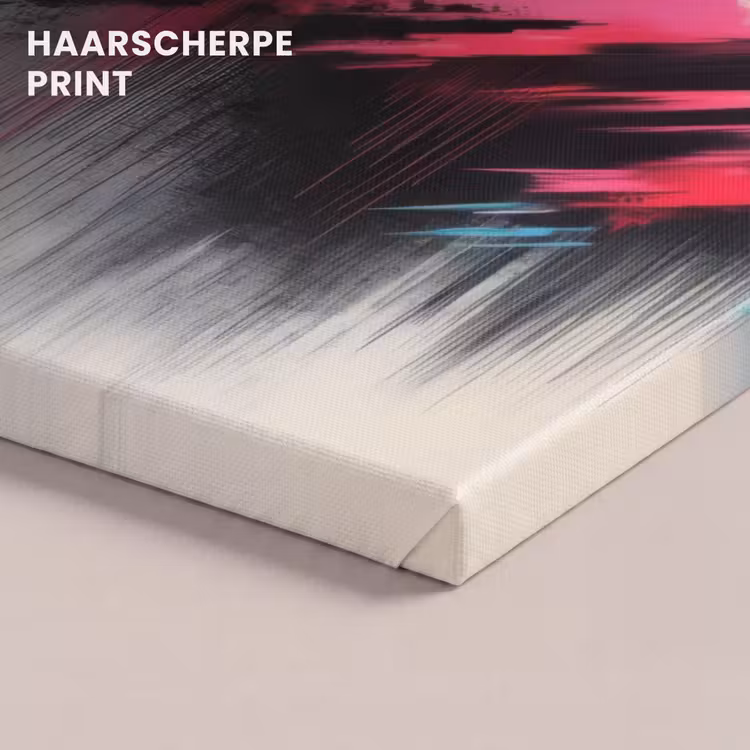 Canvas schilderij - Dynamisch - Abstract - Kleurrijk - Zwart — 5