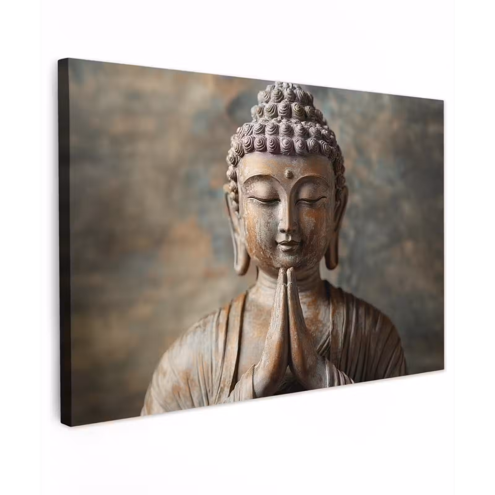 Canvas schilderij - Boedha - Beeld - Bruin - Rust — 1