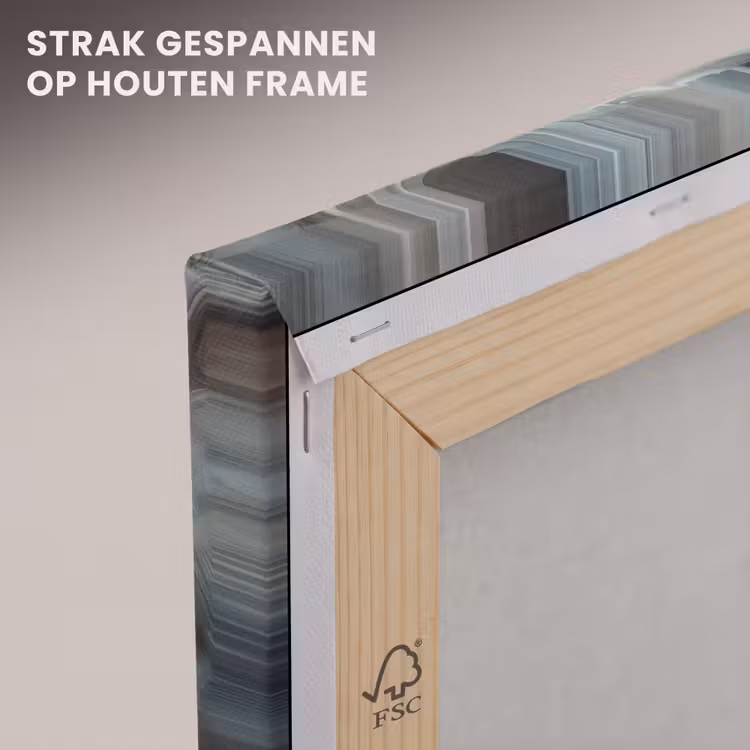 Canvas schilderij - Cirkel - Ringen - Steen - Tinten — 7