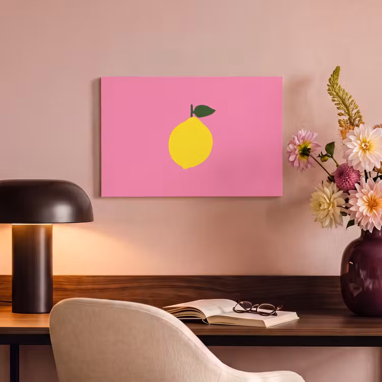 Canvas schilderij - Citroen - Geel - Fris — 6