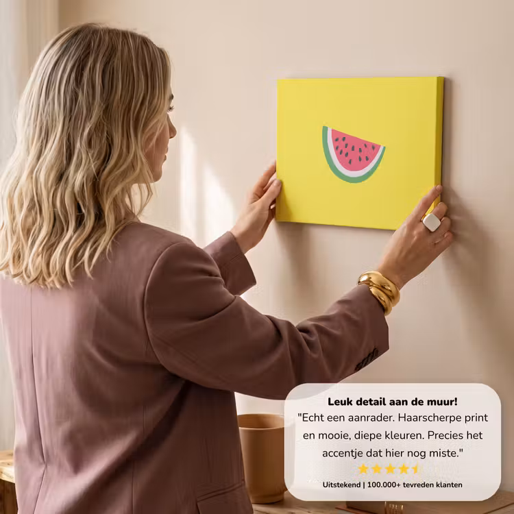 Canvas schilderij - Fruit - Watermeloen - Geel — 3