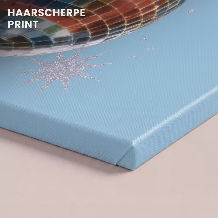 Canvas schilderij - Discobal - Glinsterende sterren - Regenboog — 5
