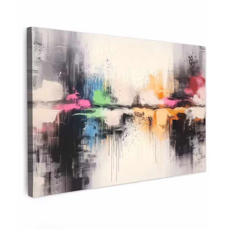 Canvas schilderij - Abstract - Kleurexplosie - Landschap — 1