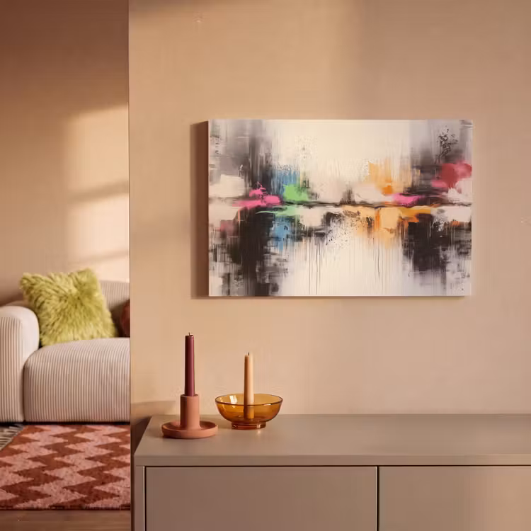 Canvas schilderij - Abstract - Kleurexplosie - Landschap — 2