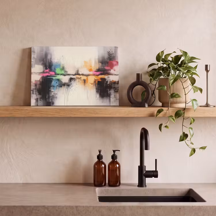 Canvas schilderij - Abstract - Kleurexplosie - Landschap — 4