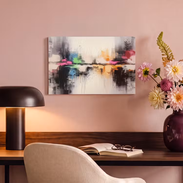 Canvas schilderij - Abstract - Kleurexplosie - Landschap — 6
