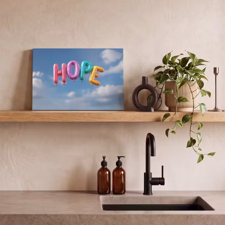 Canvas schilderij - Ballonen - Lucht - Hope — 4