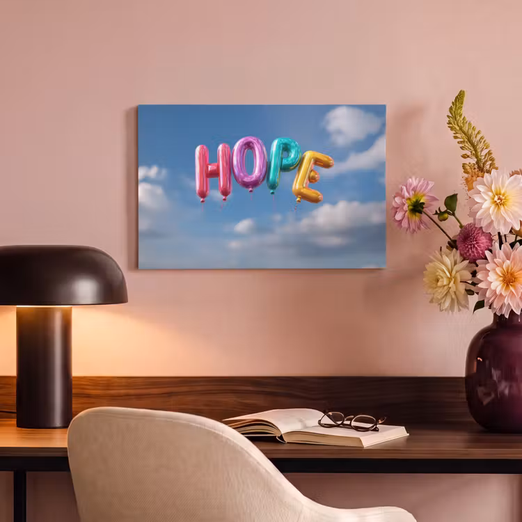 Canvas schilderij - Ballonen - Lucht - Hope — 6