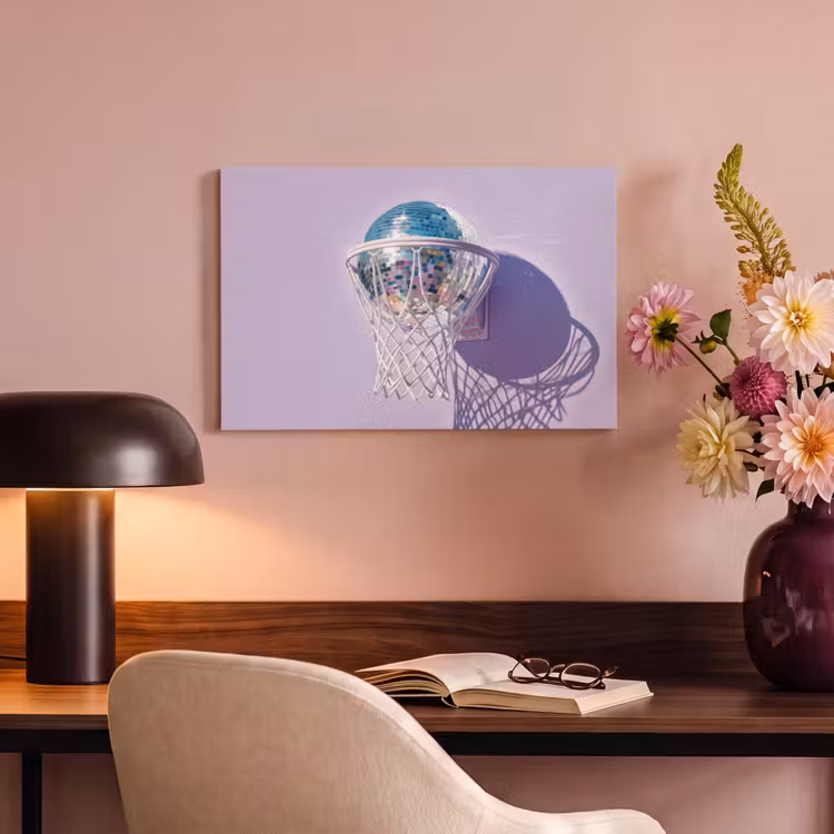Canvas schilderij - Discobal - Basketbalring - Grafisch — 6