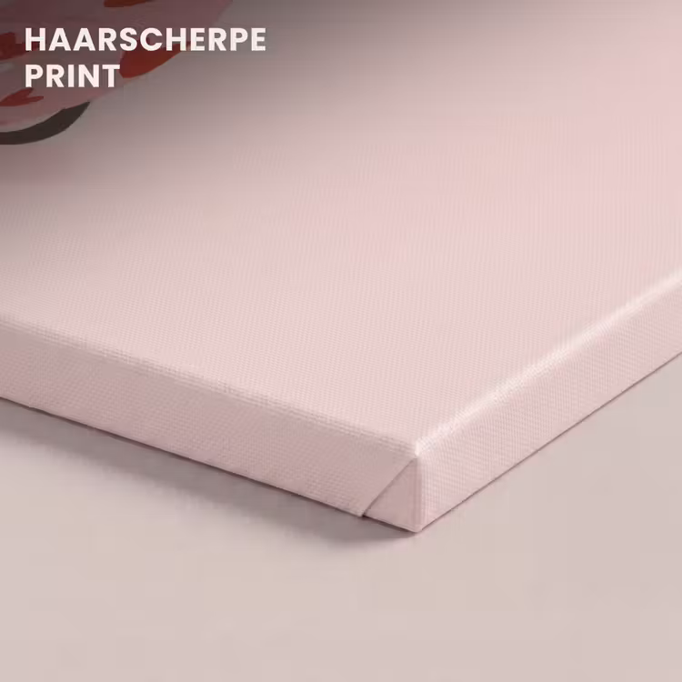 Canvas schilderij - Hond - Hartjes - Roze — 5