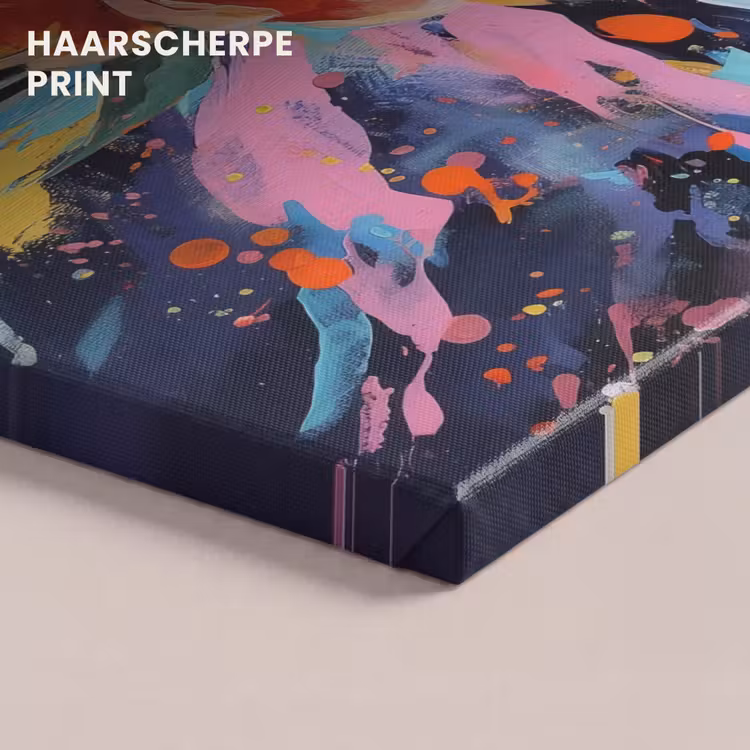 Canvas schilderij - Bloemexplosie - Felle spatten - Dynamisch — 5