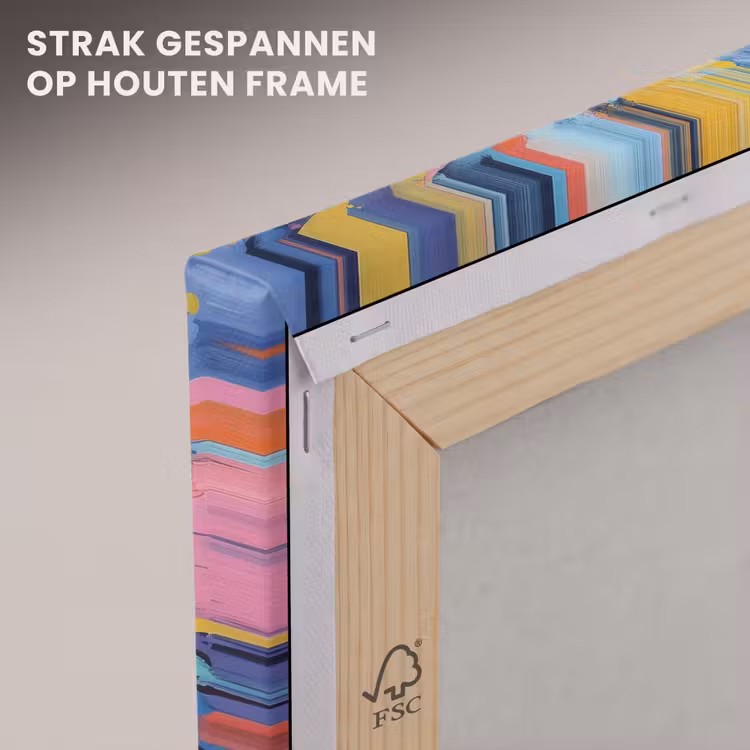 Canvas schilderij - Bloemexplosie - Felle spatten - Dynamisch — 7