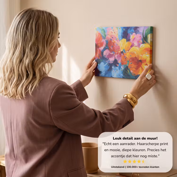 Canvas schilderij - Golvend - Energie - warm — 3