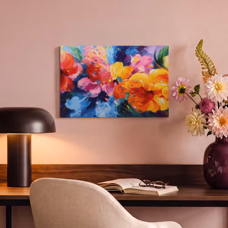Canvas schilderij - Golvend - Energie - warm — 6