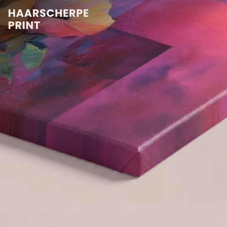 Canvas schilderij - Geometrische kleurvlaken - Modern - Fantasiebloemen — 5