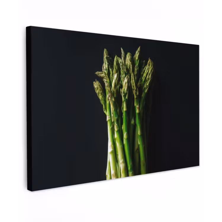 Canvas schilderij - Asperges - Felgroen — 1
