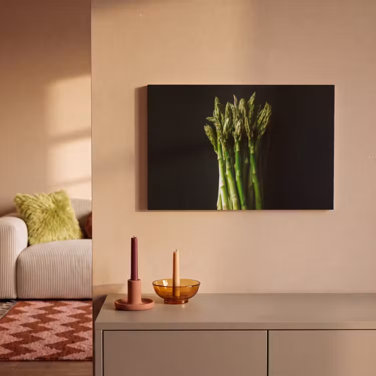Canvas schilderij - Asperges - Felgroen — 2