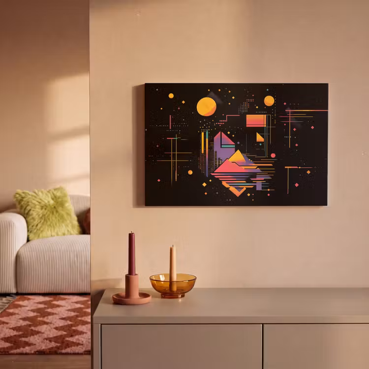 Canvas schilderij - Abstract - Vormen - Lijnen - Kleurrijk — 2