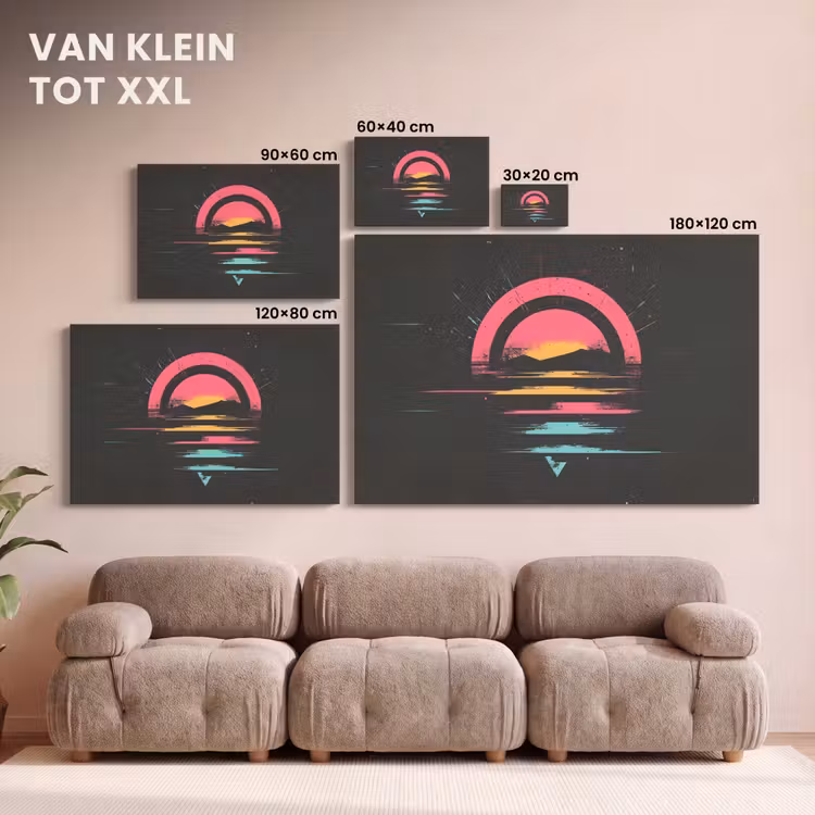Canvas schilderij - Cirkel - Abstract - Roze — 8
