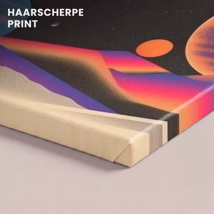 Canvas schilderij - Hemel - Planeten - Felgekleurd — 5