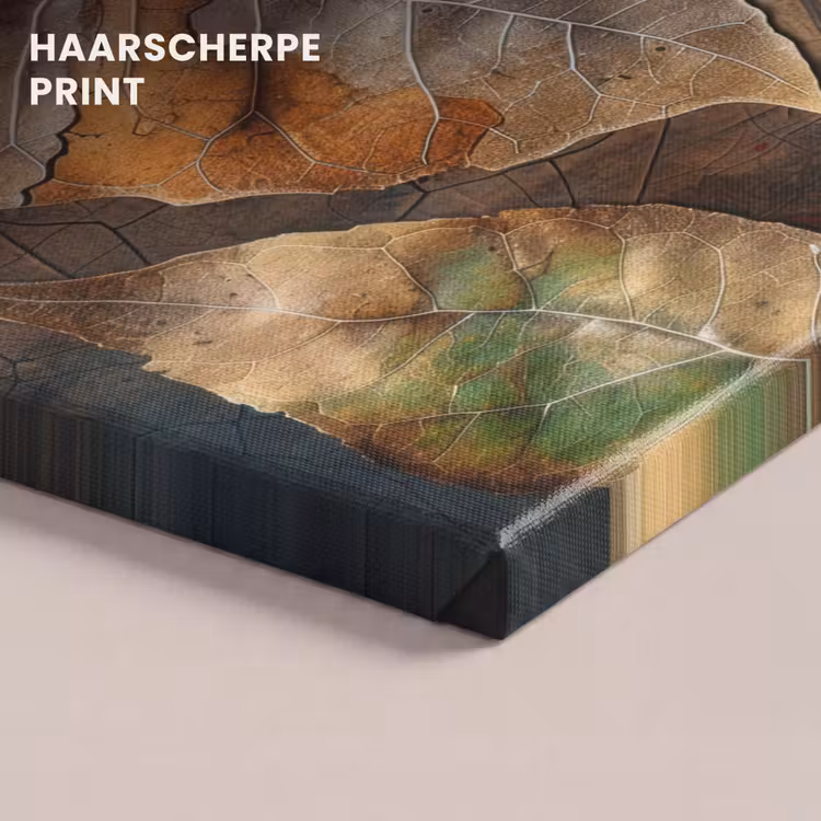 Canvas schilderij - Bladeren - Bruin - Herfst - Natuur — 5