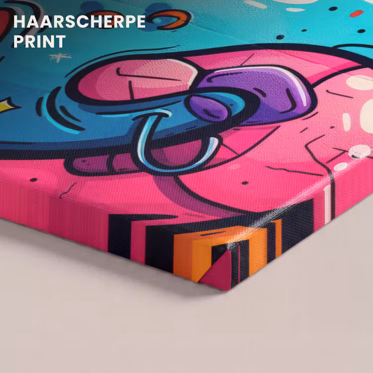 Canvas schilderij - Abstract - Neon - Design - Kleurrijk - Graffiti — 5