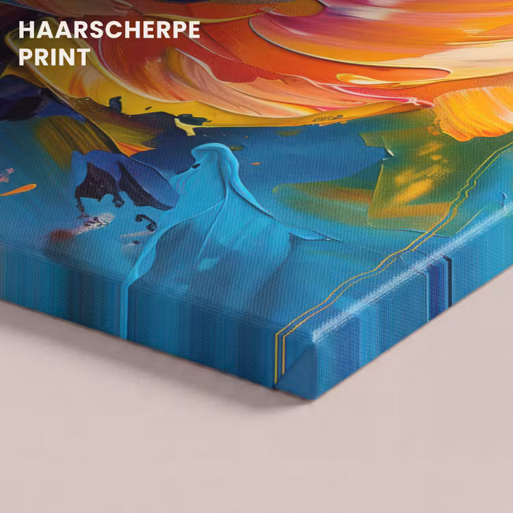 Canvas schilderij - Bloem - Verflook - Modern - Abstract - Kleuren — 5