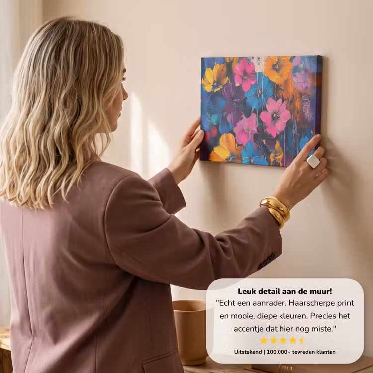 Canvas schilderij - Bloemen - Kleurrijk - Abstract - Modern — 3
