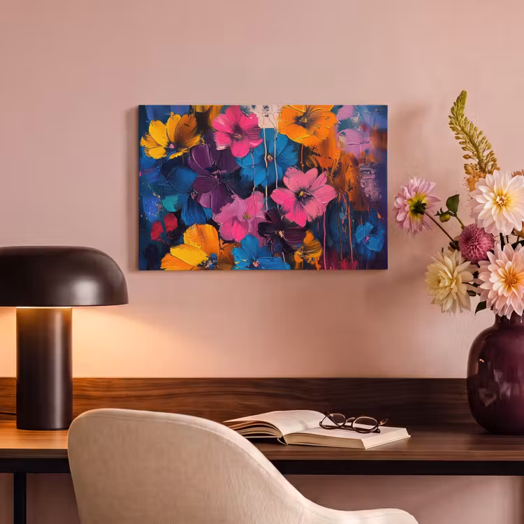 Canvas schilderij - Bloemen - Kleurrijk - Abstract - Modern — 6