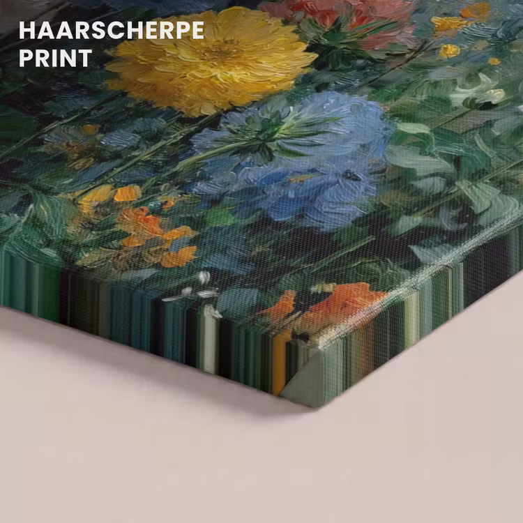 Canvas schilderij - Close-up - Veld - Bloemen - Kleurrijk — 5