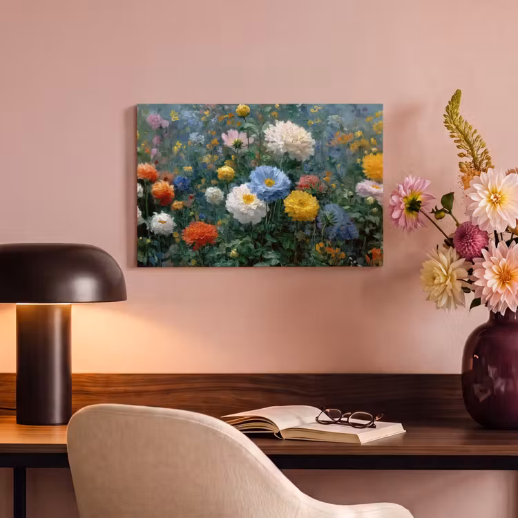Canvas schilderij - Close-up - Veld - Bloemen - Kleurrijk — 6