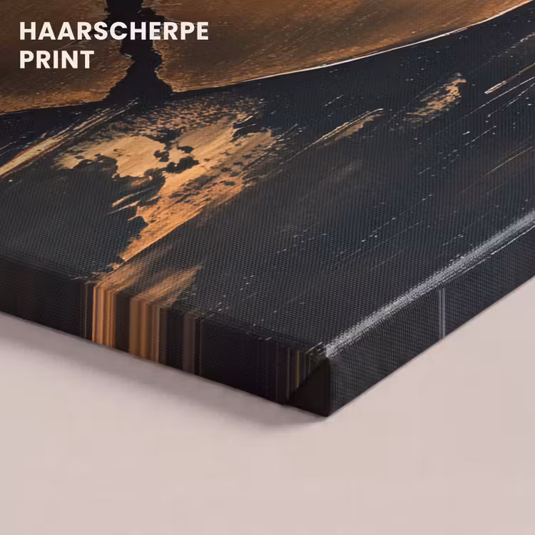 Canvas schilderij - Gebroken hart - Goud - Houtlook - Liefde — 5
