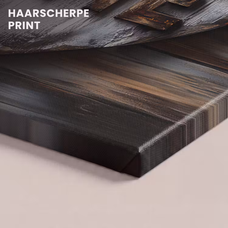Canvas schilderij - Home - Hart - Houtlook - Liefde — 5