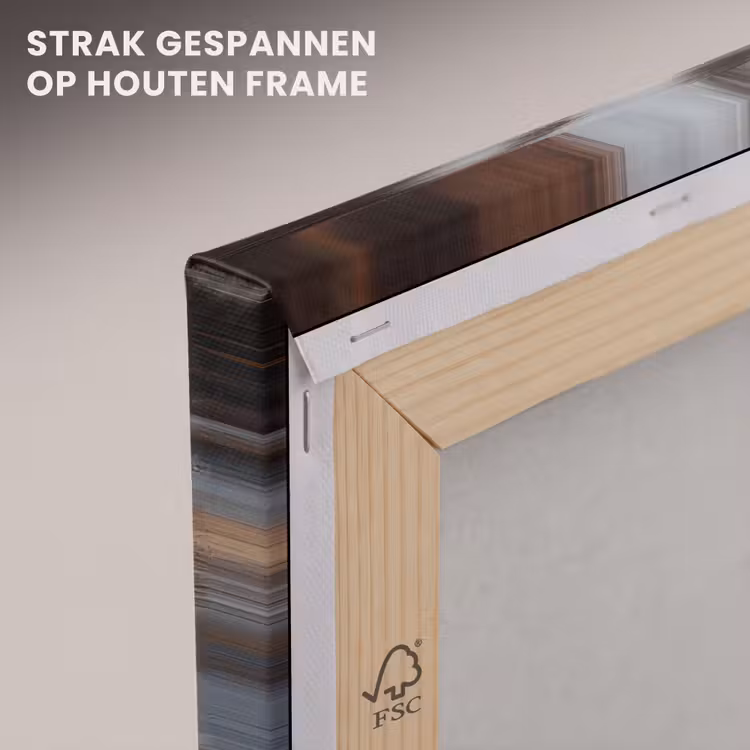Canvas schilderij - Home - Hart - Houtlook - Liefde — 7