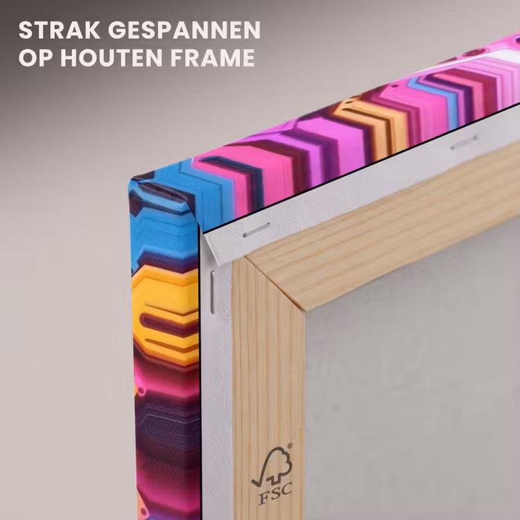 Canvas schilderij - Cassetteband - Kleurrijk - Energiek — 7
