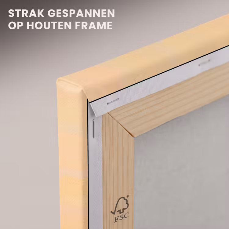 Canvas schilderij - Croissant - Strik - Roze — 7