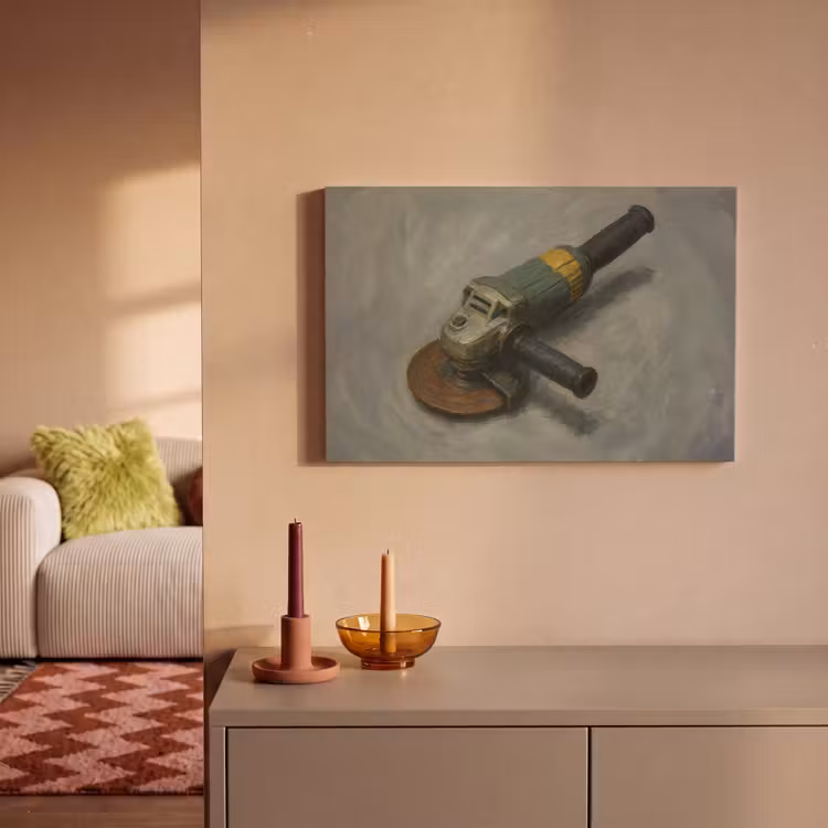 Canvas schilderij - Haakse slijper - Schilderij - Gereedschap — 2