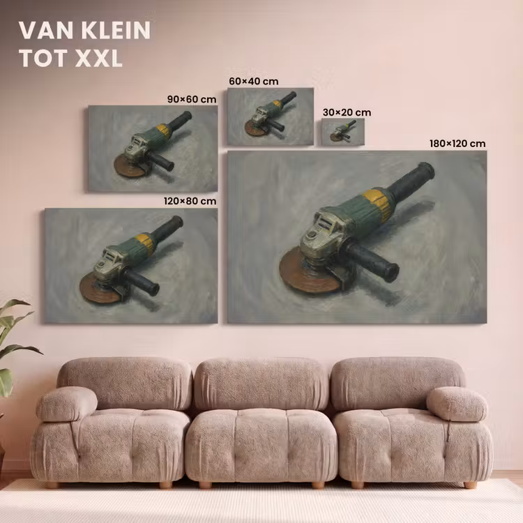 Canvas schilderij - Haakse slijper - Schilderij - Gereedschap — 8