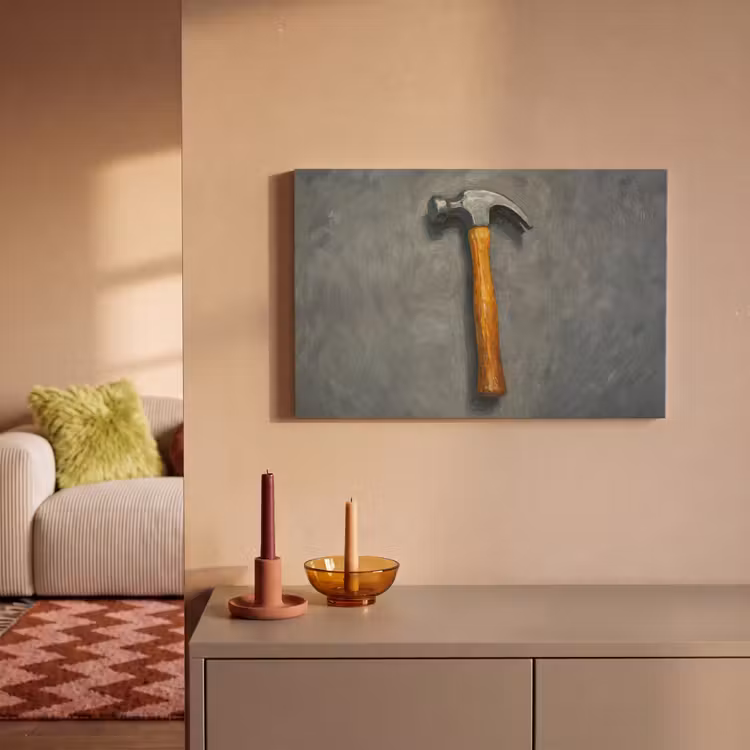 Canvas schilderij - Hamer - Schilderij - Gereedschap — 2