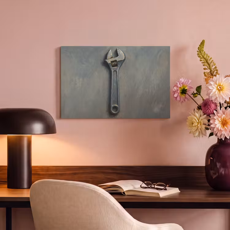 Canvas schilderij - Moersleutel - Gereedschap - Verf — 6