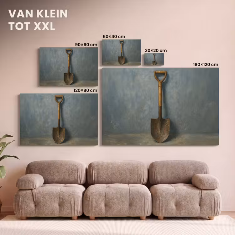 Canvas schilderij - Schep - Gereedschap - Schilderij — 8
