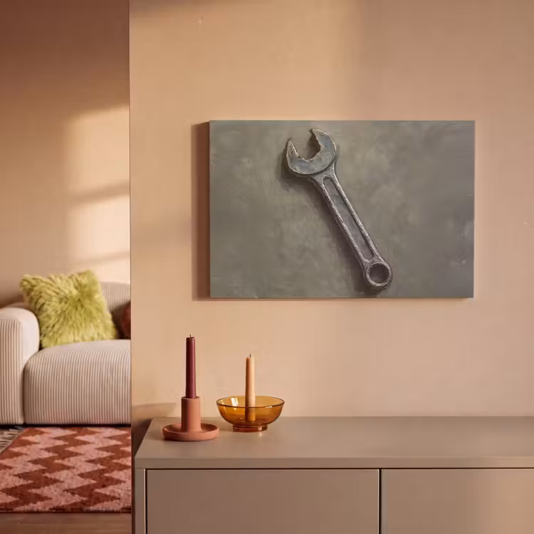 Canvas schilderij - Steeksleutel - Schilderij - Gereedschap - Verf — 2