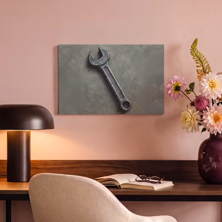 Canvas schilderij - Steeksleutel - Schilderij - Gereedschap - Verf — 6