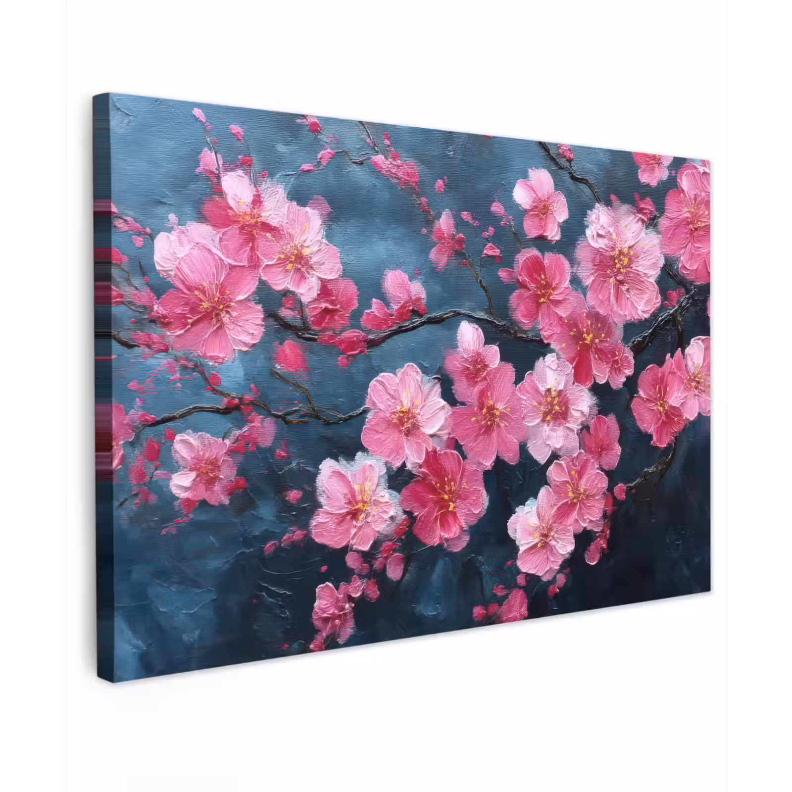 Canvas schilderij - Bloem - Bloesems - Roze - Abstract — 1