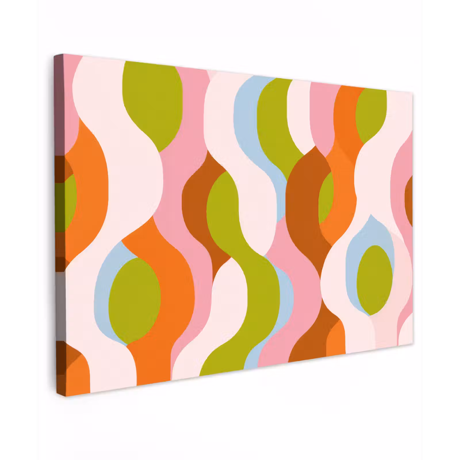 Canvas schilderij - Abstract - Vormen - Roze — 1