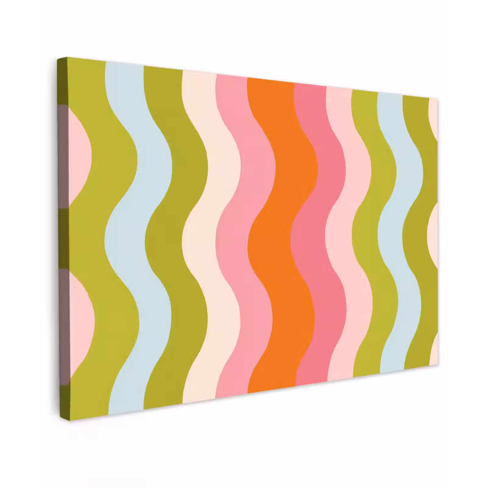 Canvas schilderij - Banen - Golven - Kleurrijk - Verticaal — 1