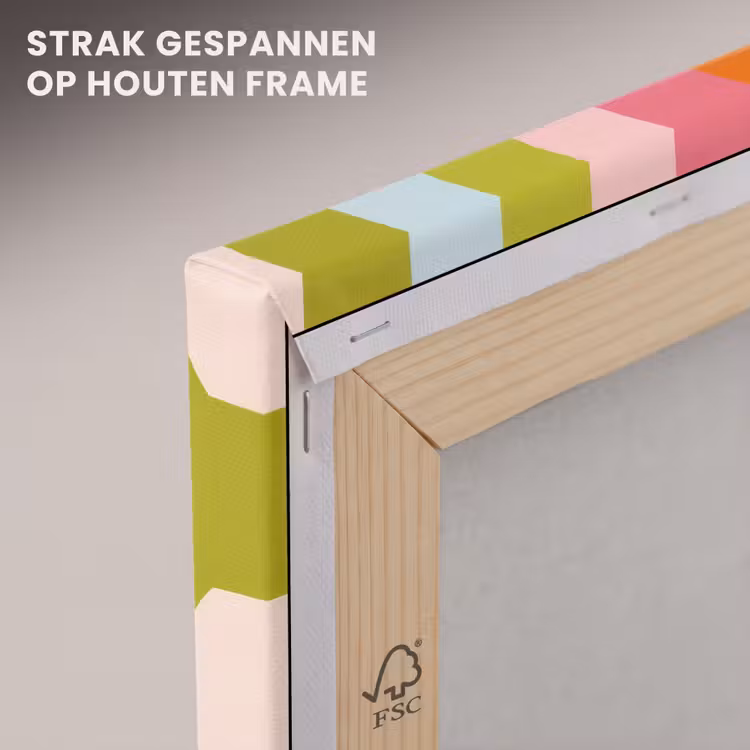 Canvas schilderij - Banen - Golven - Kleurrijk - Verticaal — 7